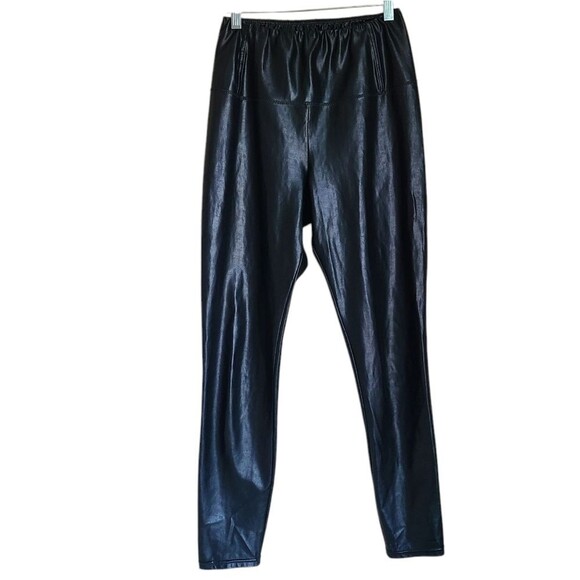 aritzia wilfred free faux leather leggings black womens size small - Picture 1 of 4